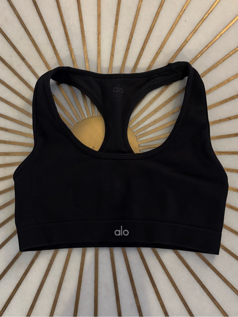 Alo Seamless Ribbed Favorite Bra - Picture 4 of 8